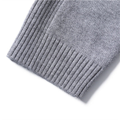Men‘s Winter Turtleneck Thick Casual Solid Color Sweater
