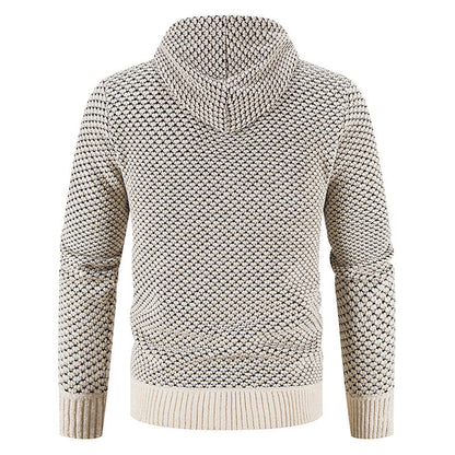 Men's Ribbed Knit Warm Cardigan Sweater