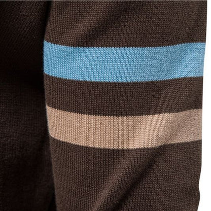 Men's Casual Stand Collar Full Zip Up Cardigan Sweater Coat