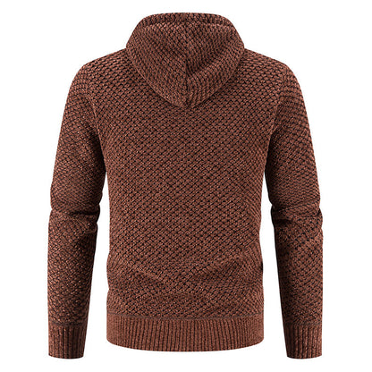 Men's Ribbed Knit Warm Cardigan Sweater