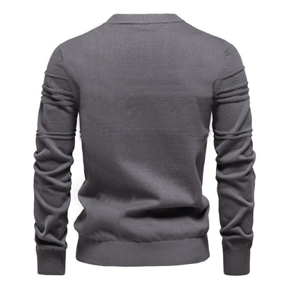 Men's Striped Crewneck Pullover Sweater