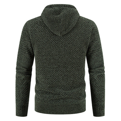 Men's Ribbed Knit Warm Cardigan Sweater