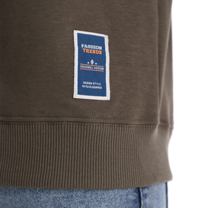 Men's Casual Solid Color Knit Crew Neck Sweater
