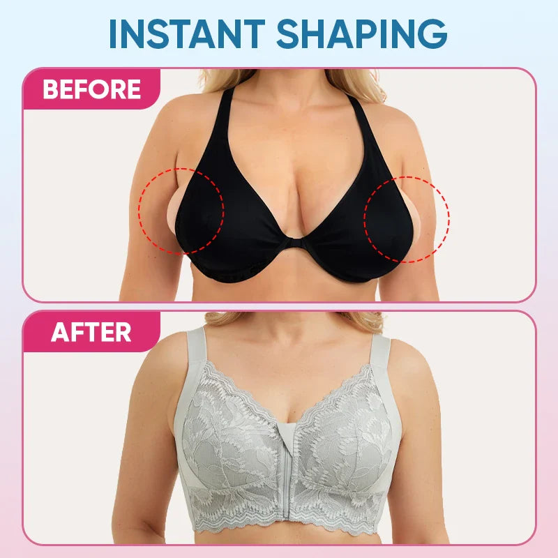 ZipLacy - CHRISTMAS SALE 70% OFF - Ultra Soft Front Zip Wireless Lifting Bra