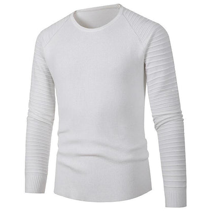 Men's Fashion Casual Crew Neck Raglan Sleeves Sweater