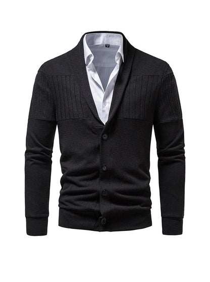 Brent Patchwork Casual Cardigan (shirt not included)