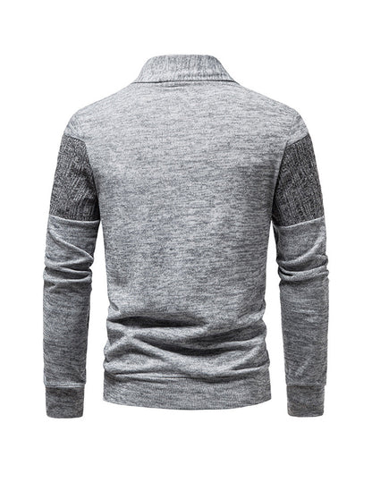 Brent Patchwork Casual Cardigan (shirt not included)