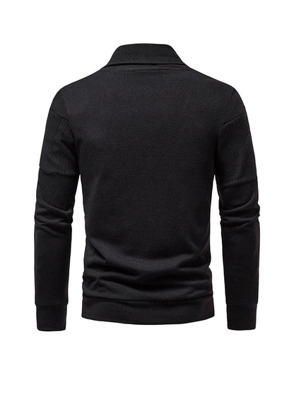 Brent Patchwork Casual Cardigan (shirt not included)