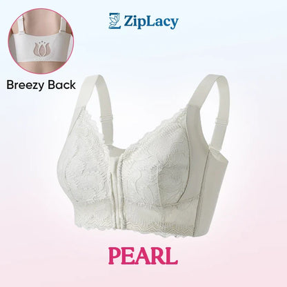 ZipLacy - CHRISTMAS SALE 70% OFF - Ultra Soft Front Zip Wireless Lifting Bra