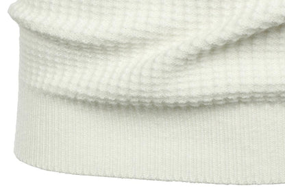 Men's Lapel Pullover Waffle Half Zipper Slim Fit Sweater