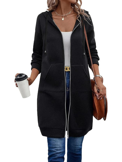 🔥Best-1 Sale Longwear🔥Women Fall/Winter 2025 Casual Zip up Fleece Hoodies