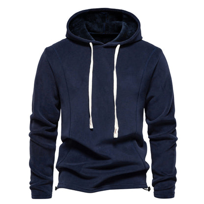 Men's Hooded Pullover with Drawstring Sweater