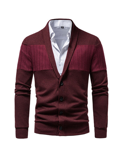 Brent Patchwork Casual Cardigan (shirt not included)