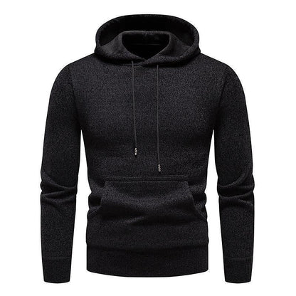 Men's Chenille Basic Casual Pullover Hooded Sweater