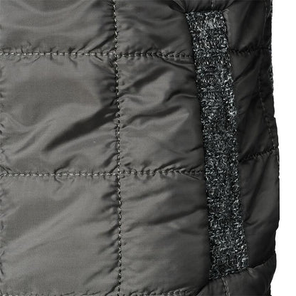 Men's Fleece Padded Patchwork Zipper Hooded Cardigan