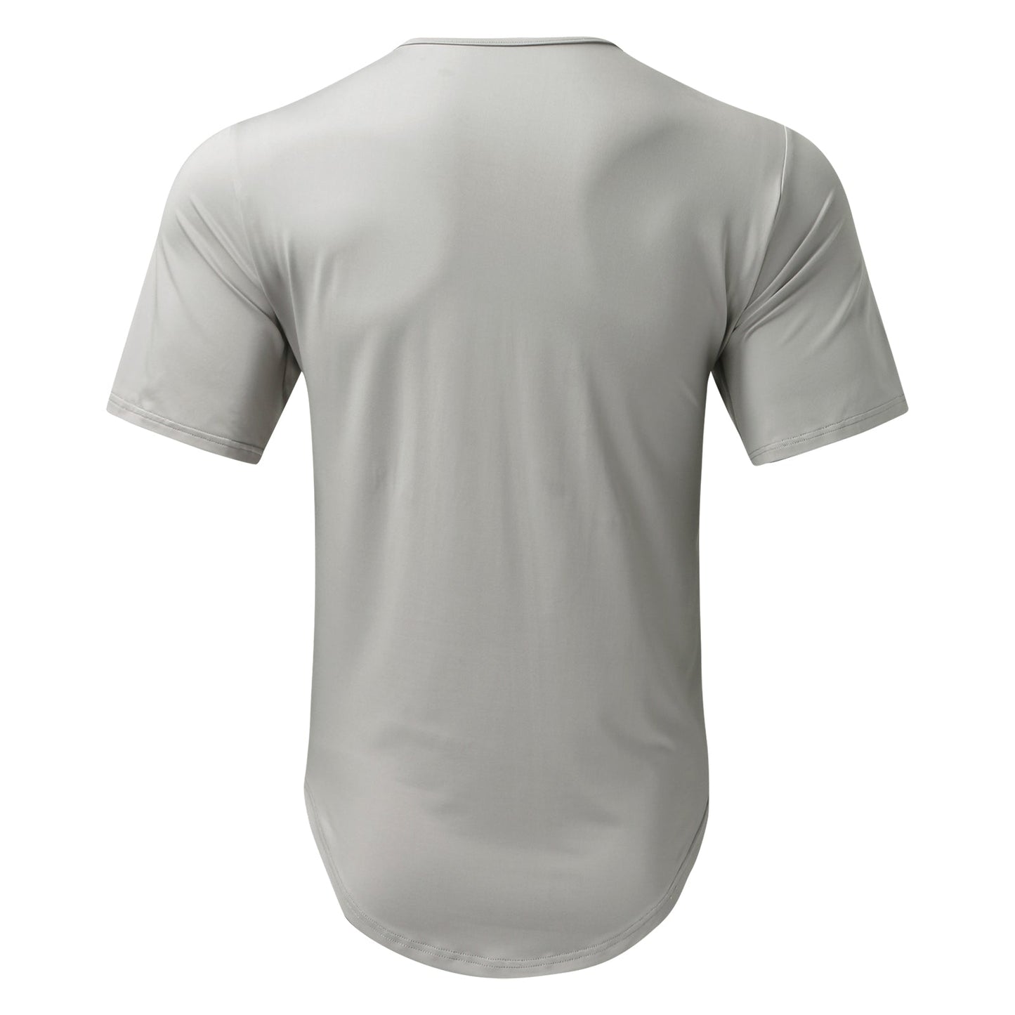 Patrick Zip Cardigan Round Neck Short Sleeve T-Shirt