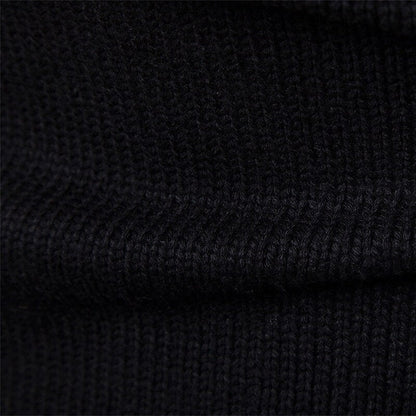 Men's Pullover Turtleneck Cable Basic Knit Sweater